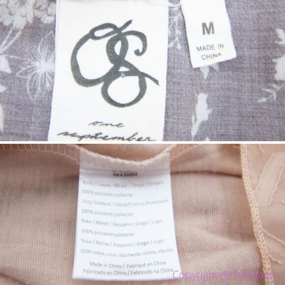 Anthropologie One September Anwen Peasant Shift Baby Doll Dress, size M - Picture 16 of 16